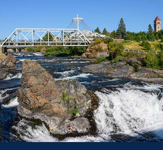 The Spokane River. GU photo The Spokane River. GU photo