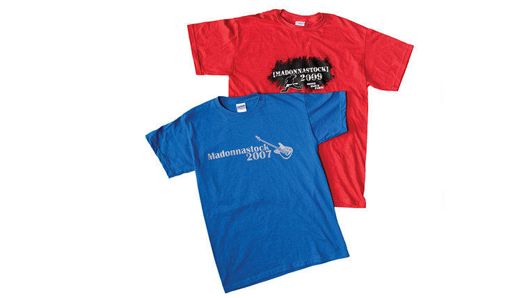 blue and red tshirts from Madonnastock blue and red tshirts from Madonnastock