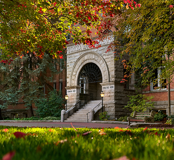 College Hall in fall.