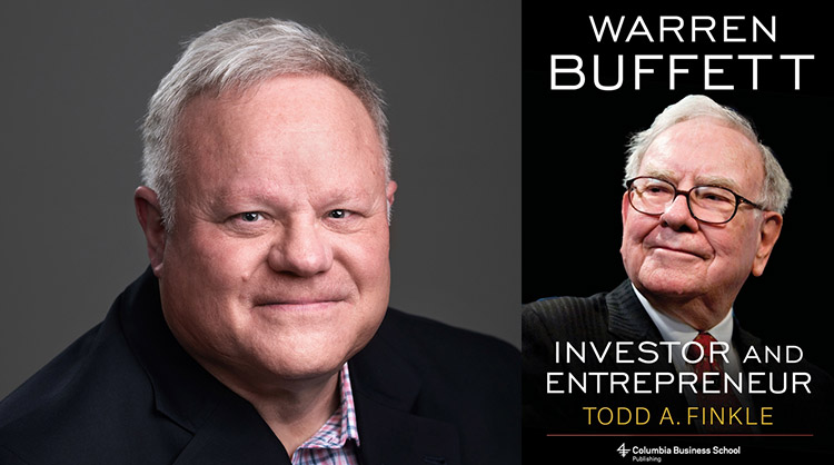 GU's Todd Finkle, left, author of Warren Buffet, Investor and Entrepreneur, right. GU's Todd Finkle, left, author of Warren Buffet, Investor and Entrepreneur, right.