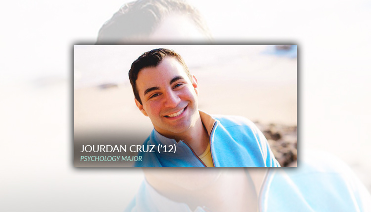 Portrait of Jourdan Cruz, Psychology Department Alumni 2012 Portrait of Jourdan Cruz, Psychology Department Alumni 2012