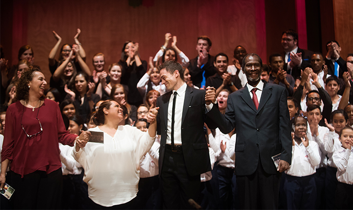 Gonzaga University choir and a choir in Colombia Gonzaga University choir and a choir in Colombia
