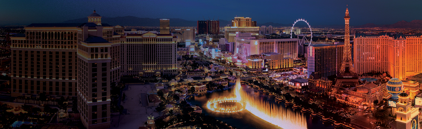 las Vegas skyline with editing