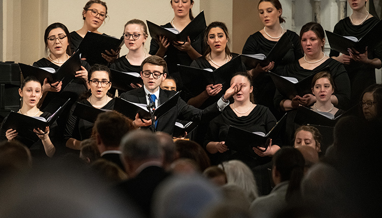 Gonzaga student choir honors Fr. Coughlin. Gonzaga student choir honors Fr. Coughlin.