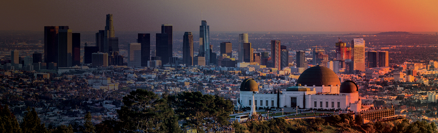 Downtown Los Angeles city landscape.