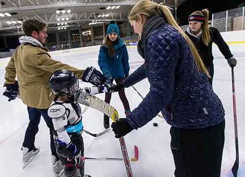 Professor Mark Derby's exceptional hockey program. GU photo Professor Mark Derby's exceptional hockey program. GU photo