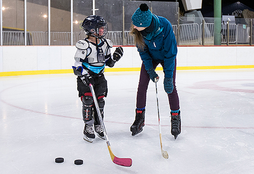 Professor Mark Derby's exceptional hockey program. GU photo Professor Mark Derby's exceptional hockey program. GU photo